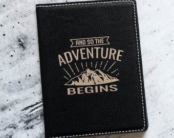 Customized Leatherette Passport Wallet: Travel Gift