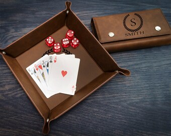 Personalized Game Time Card, Dice & Tray Gift Set for Family Game Night