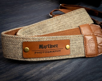 Personalized Classic Camera Strap for all Photographers and Camera Owners