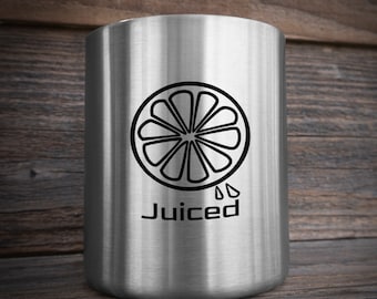 Personalized Whiskey Tumbler: Stainless Steel Lowball Cup, Bourbon Drinkers Gift