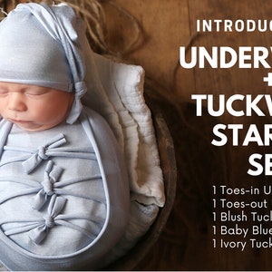 TuckWrap Newborn Photography Prop | Quick Wrap for Baby Photographers | Swaddle Stretch Wrap | Starter Kit | Stretch Knit
