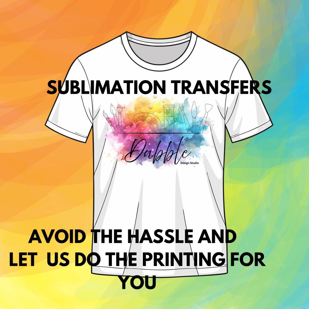 Custom Sublimation Transfers, Print Ready Files, Design on Demand - Etsy