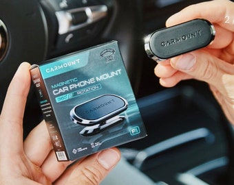 Magnetic car phone mount