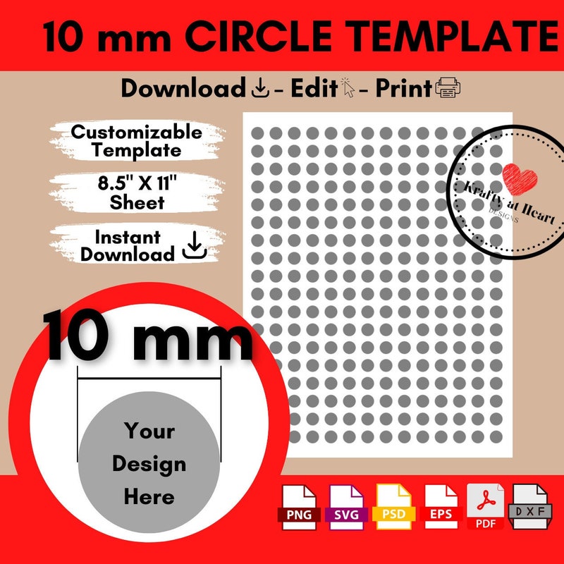 10 Mm Round Label Sticker Etsy