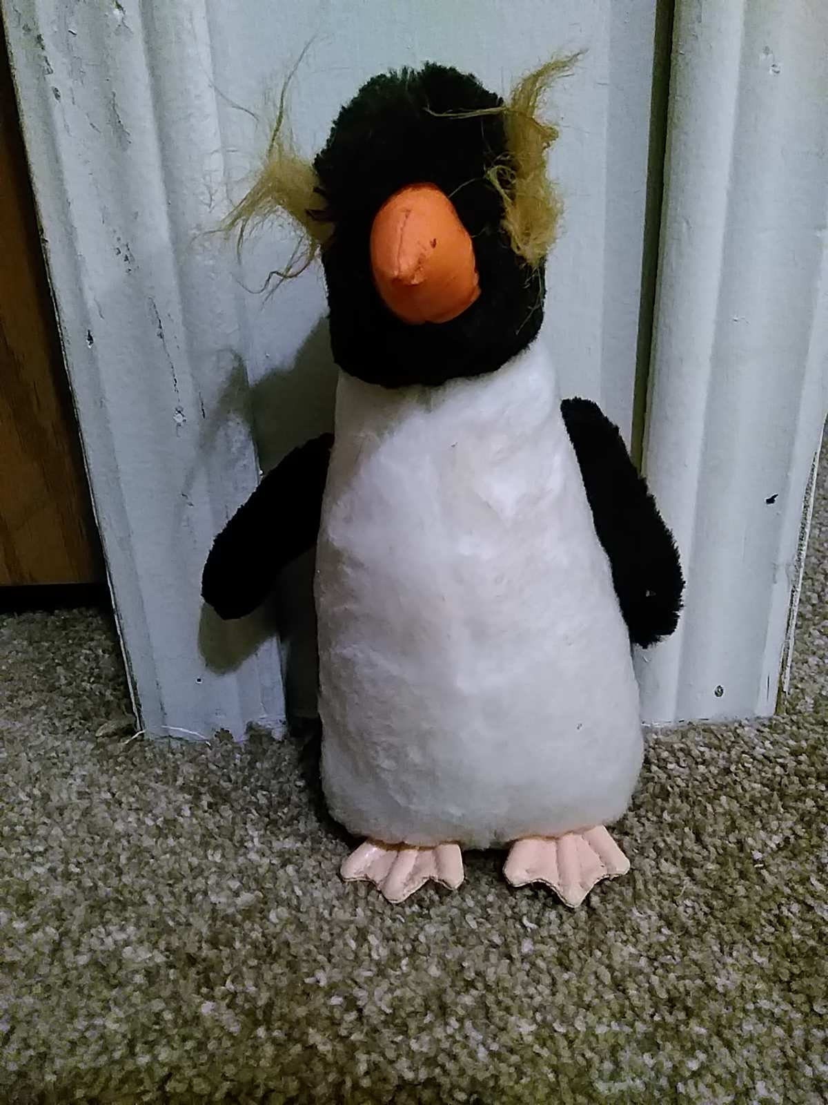 stuffed macaroni penguin