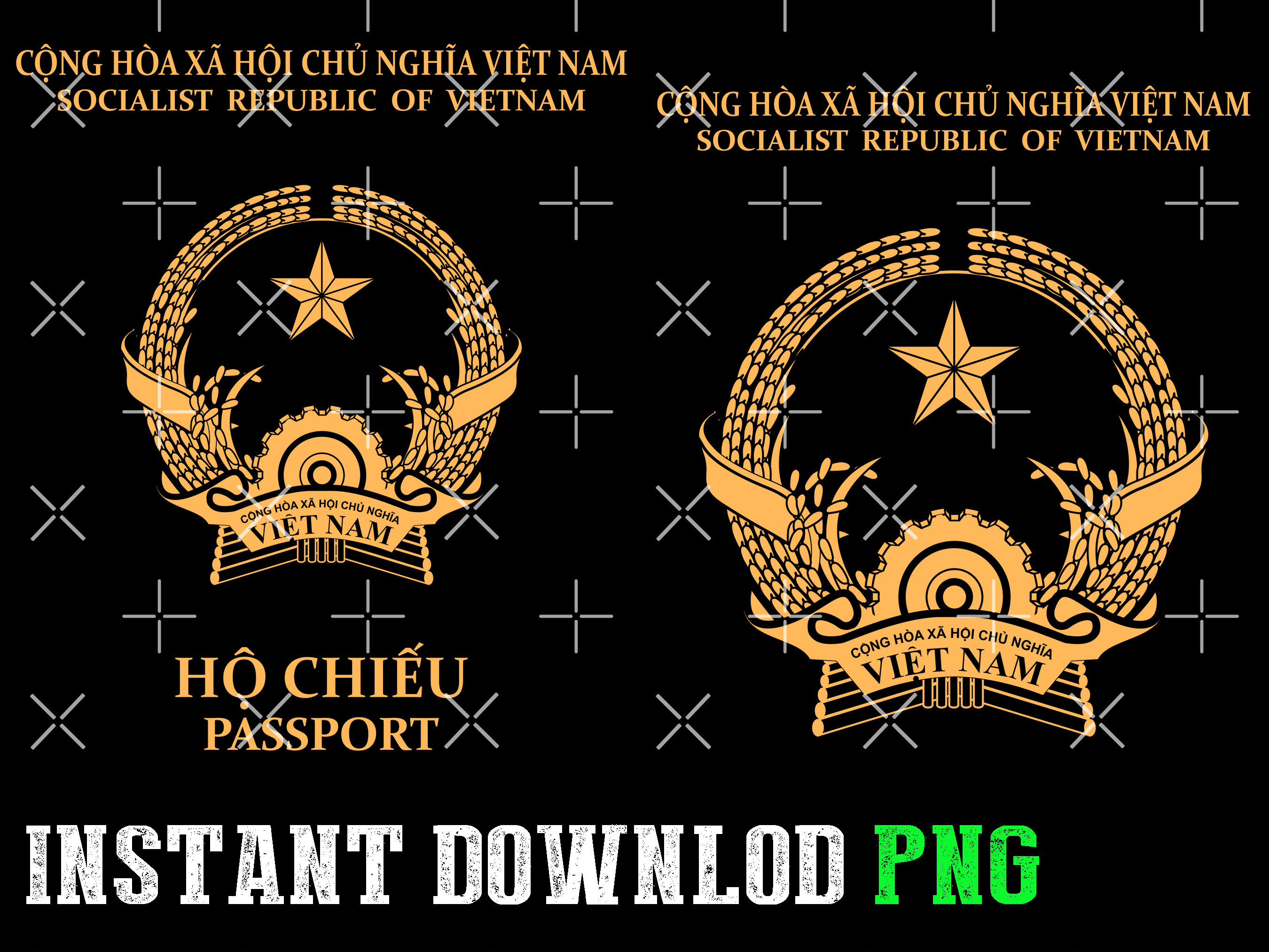Pasaporte de Vietnam, Vietnam, Bandera de Vietnam, Pasaporte de Vietnam  png, Vietnam png, para proyectos de impresión. - Etsy México, image size:2700x2025