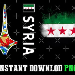 Kostenlose Syrien Flagge für Druckprojekte.