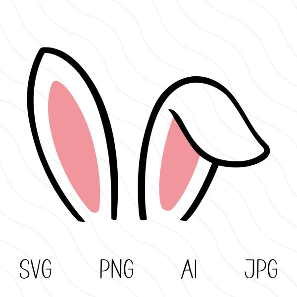 Bunny Ears SVG, Easter Svg, Easter Bunny Svg, Bunny Svg, Rabbit Ears Svg, Easter Bunny Ears Cut File For Cricut & Silhouette, Bunny Clipart