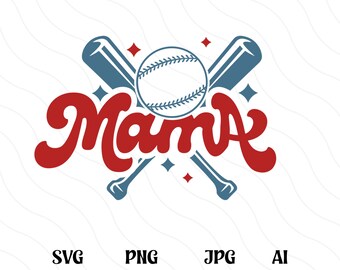 Baseball Mama Svg Png, Baseball Mom Trendy Baseball Svg, Baseball Mom Svg, Sports Mom Svg For Cricut, Sublimation,