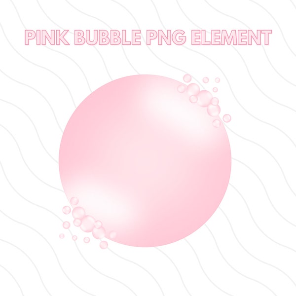 Pink Bubble PNG Element | Soap Bubble Clipart | Transparent Background