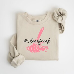 Clean Freak SVG | Cleaning SVG Cut File | | Spring Cleaning PNG | Cleaning Lady Shirt | Cleaning Logo Svg | Cleaning Business Silhouette image 5