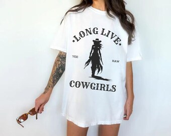 Long Live Cowgirls Svg Png, Cowgirl Silhouette Svg Cut File, Yee Haw Svg, Western Cowgirl Sublimation, Rodeo Girl, Country Western Svg