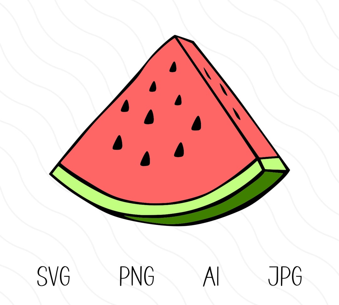Watermelon Svg, Watermelon Fruit Svg Cut File, Summer Clipart ...