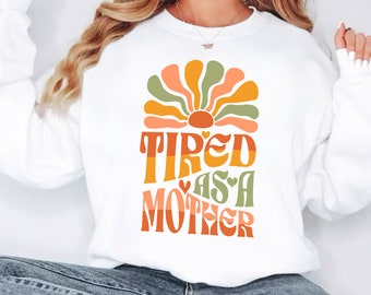 Moe als een moeder SVG, Boho moeder leven gesneden bestand, sarcastische moeder citaat, Mama PNG, moederschap SVG, grappige moeder shirt design, groovy abstracte mama