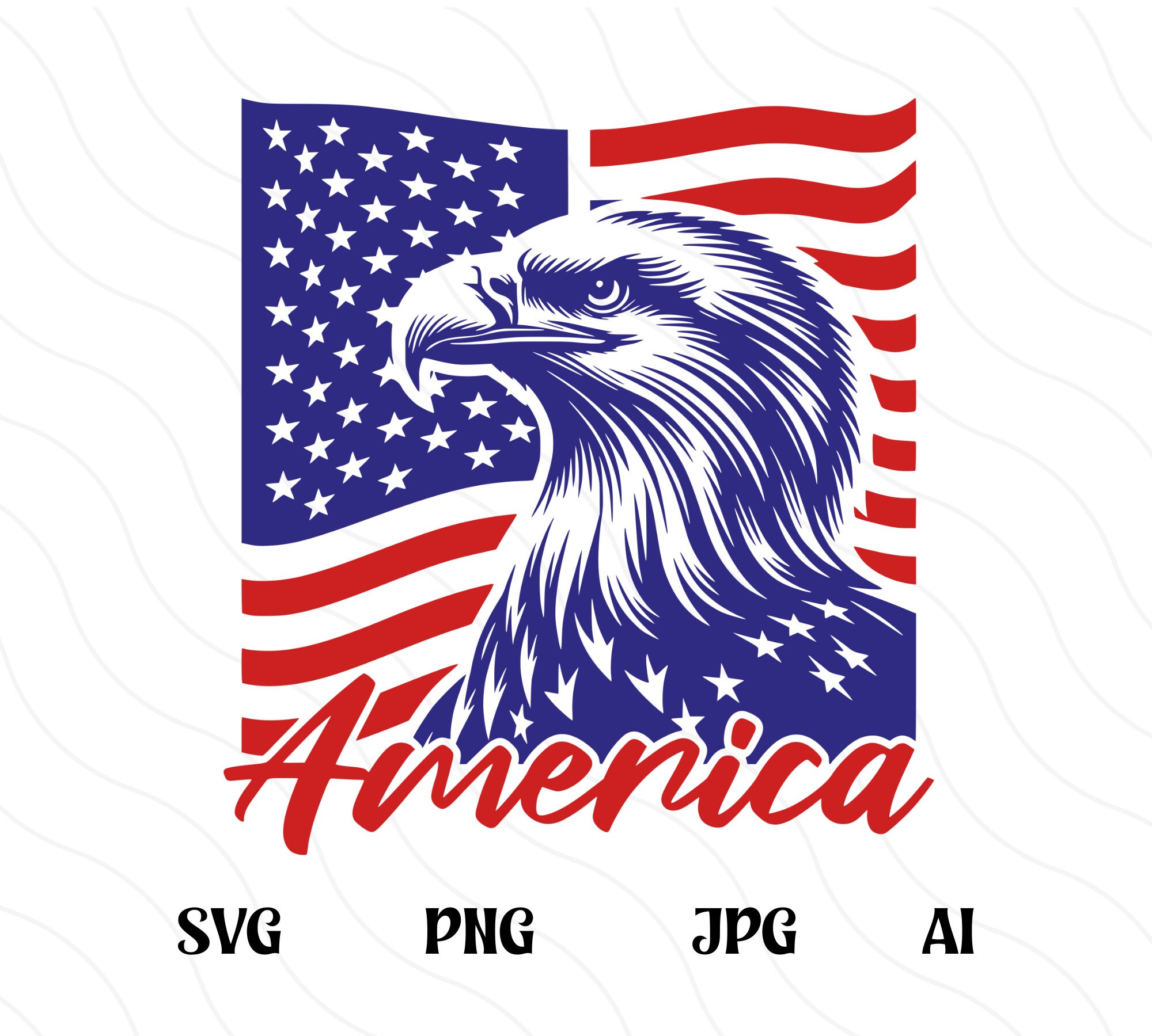 American Flag Svg Png, Bald Eagle SVG for Cricut, 4th of July SVG ...