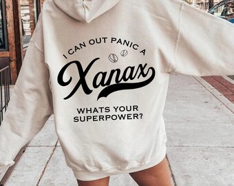 I Can Out Panic A Xanax Svg Png, Anxiety Svg Cut File, Funny Anxiety Quote, Sarcastic, Overthinker, Anxiety Club, Overstimulated, ADHD Svg