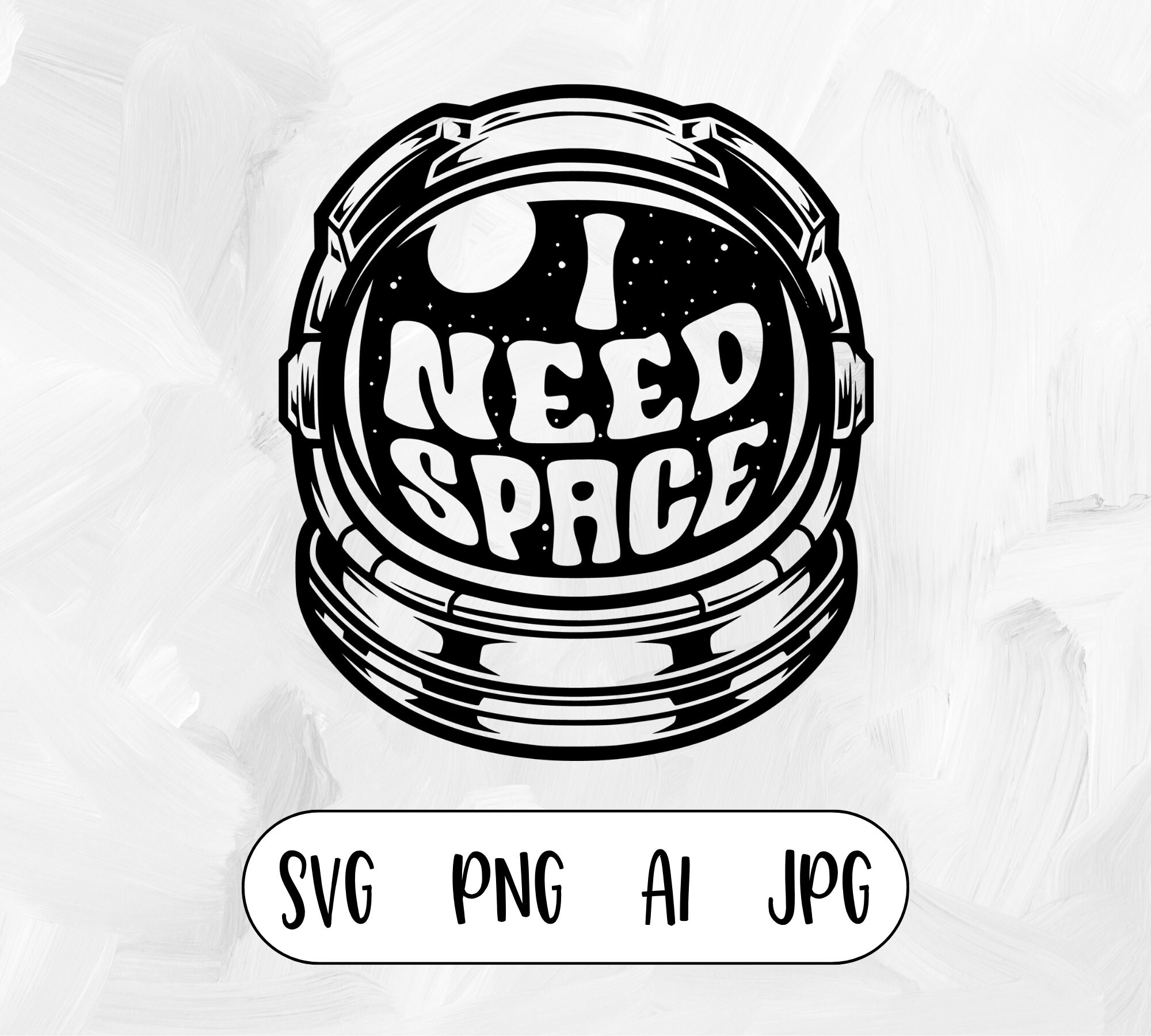 I Need Space SVG Cut File | Introvert Design (digital Download) - Etsy