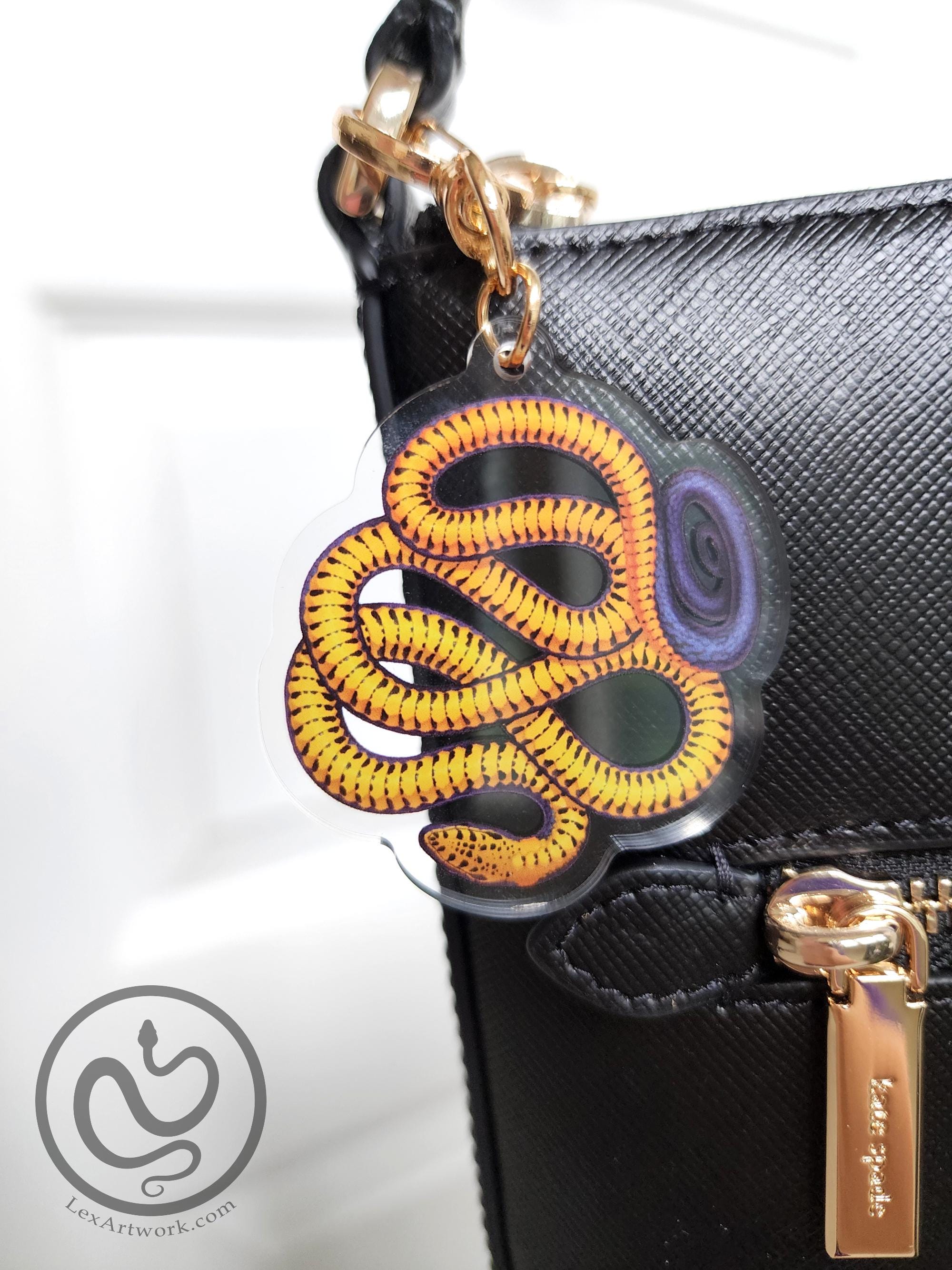 Ringneck Snake Acrylic Charm Keychain - Etsy