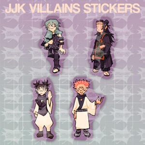 Jjk Villains Stickers