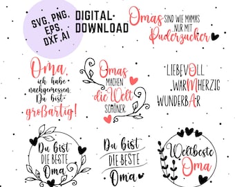 Oma Plotterdatei, Plotter Ideen, Geschenke Oma, Beste Oma Svg File, Plotter File, SVG,PNG, Muttertag, Plotter DIY ideen, Plotter Geschenke