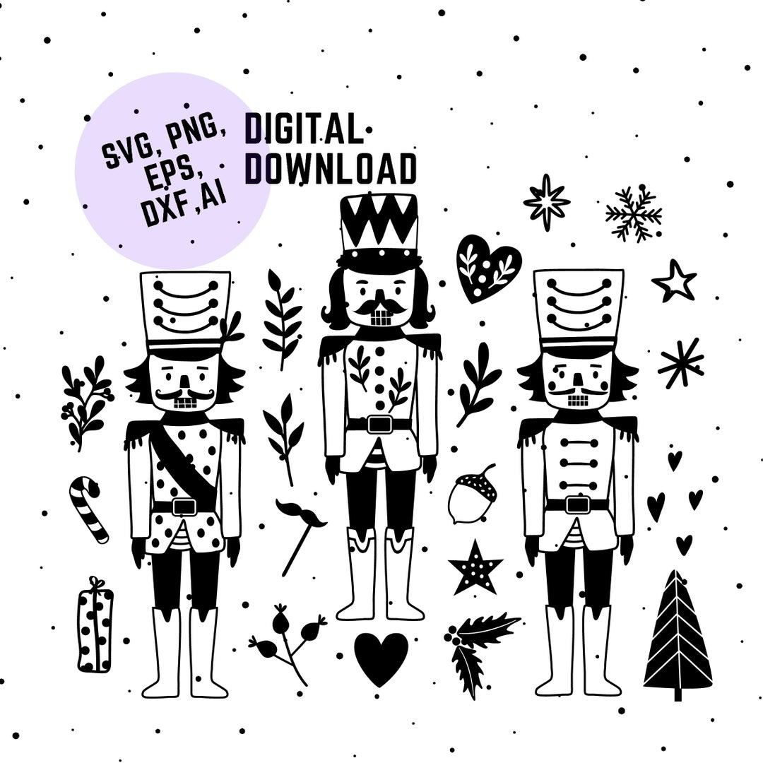 NUTCRACKER BUNDLE SVG , Nutcracker Clipart , Christmas Svg , Nutcracker