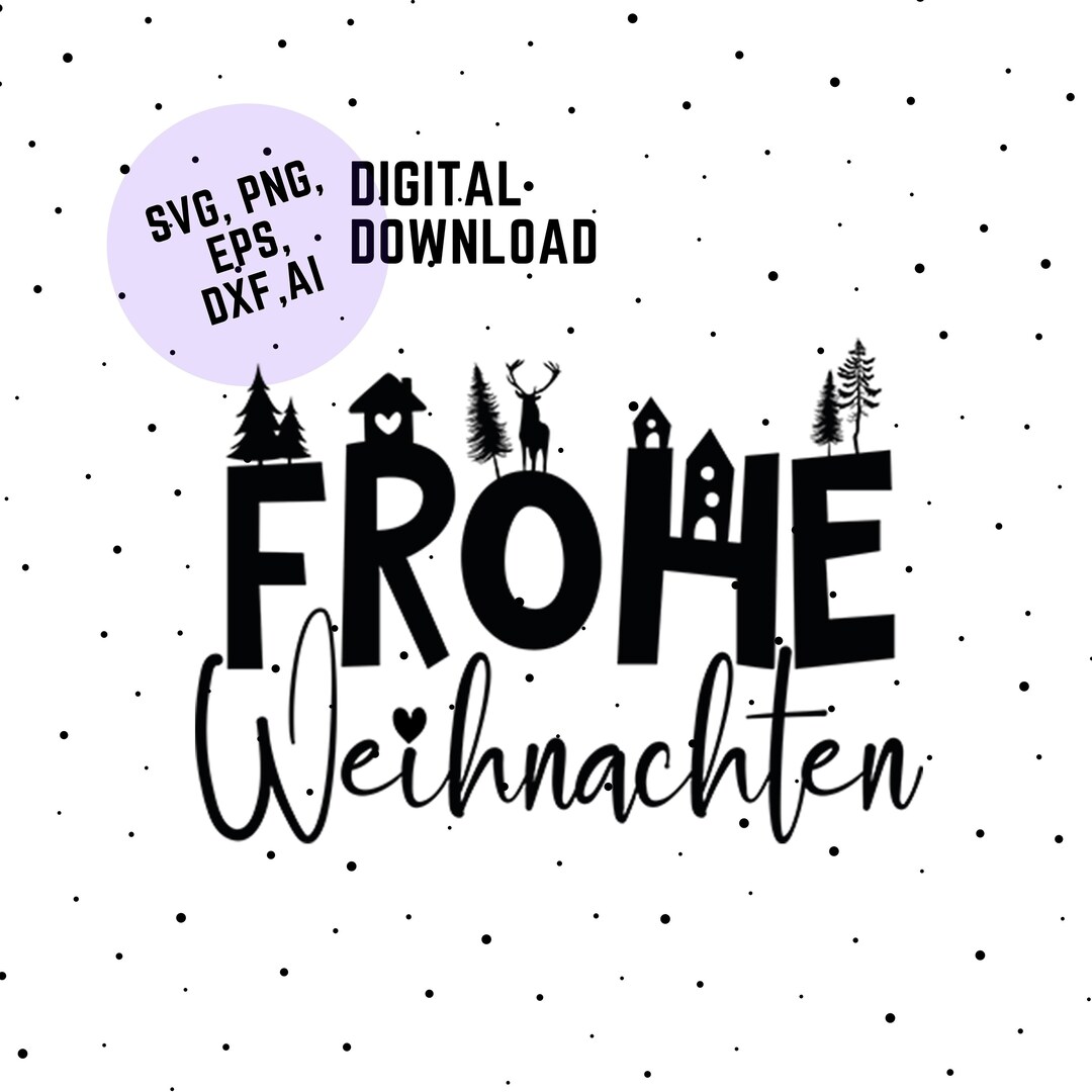 Plotterdatei Sprüche Weihnachten Svg Png, Frohe Weihnachten Plotter