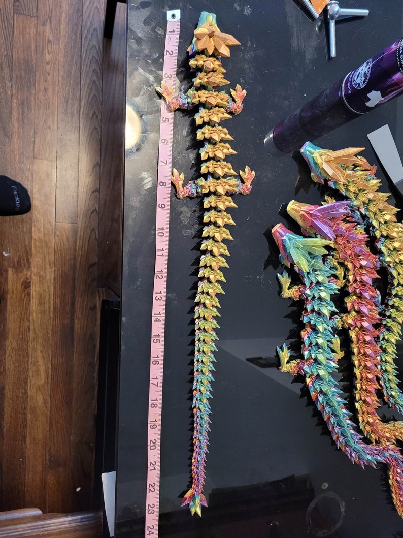 Articulating Crystal Dragon Etsy