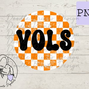 Tennessee vols distressed circle PNG | Sublimation printing| PNG | Sublimation