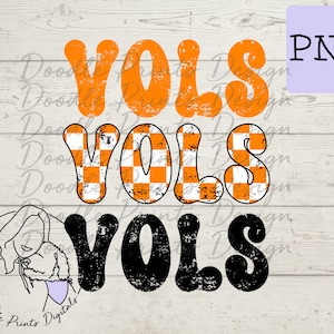 Tennessee vols repeat distressed PNG | Sublimation printing| PNG | Sublimation