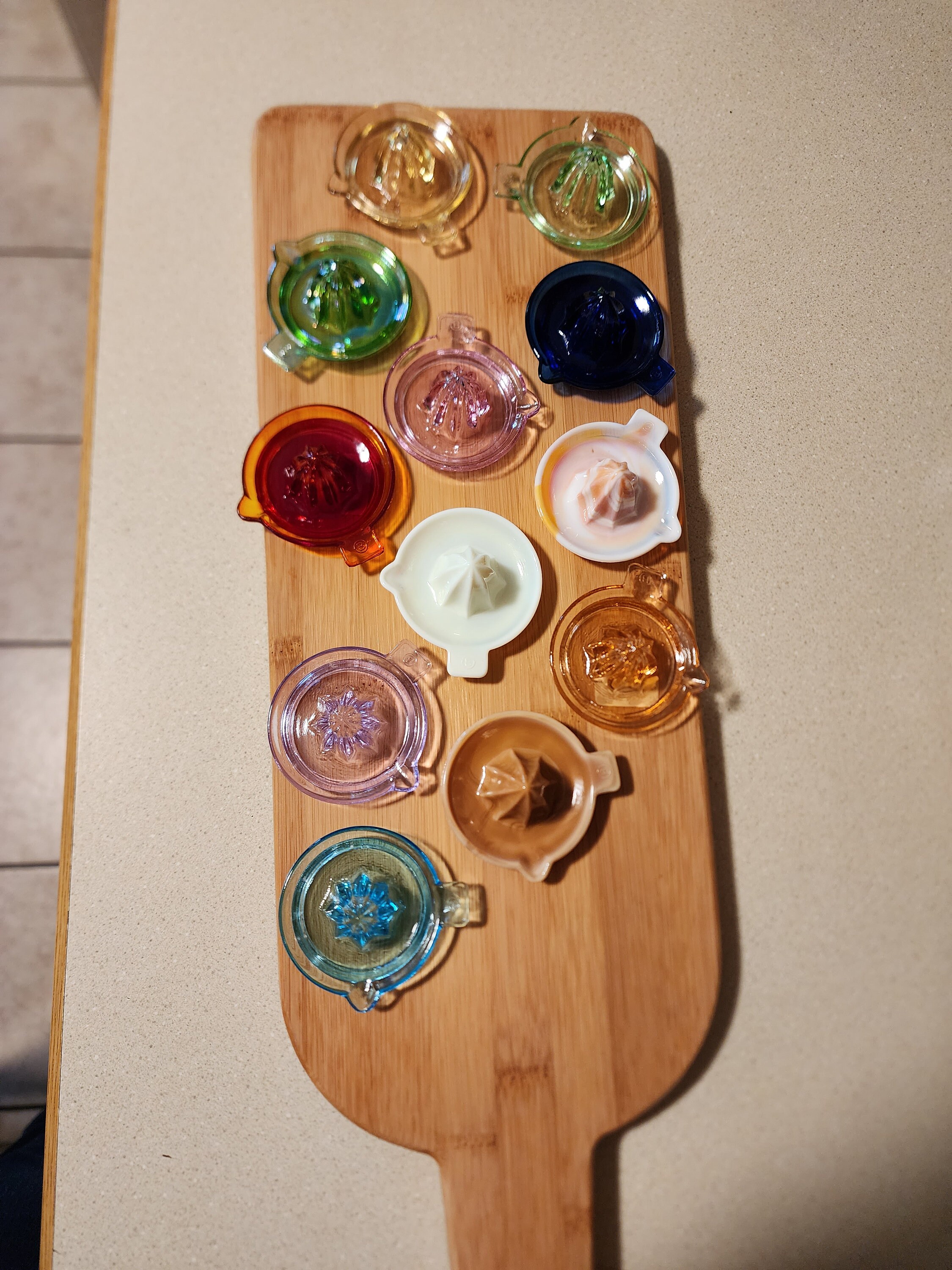 Vintage Edna Barnes Miniature Glass Juicers Etsy