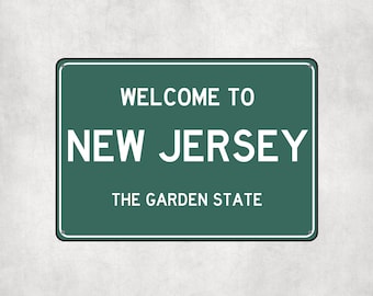 Welcome to New Jersey Sign