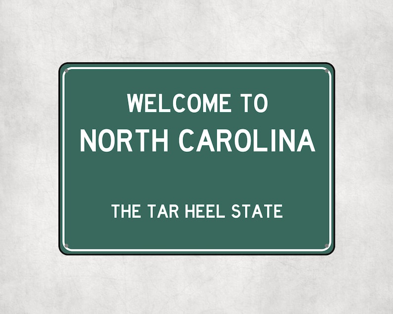 to North Carolina Sign, North Carolina Metal Sign, North