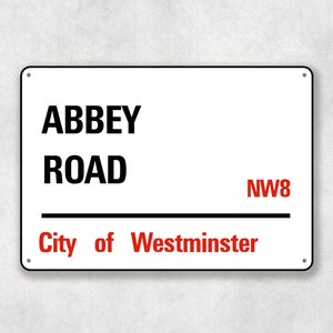 Abbey Road - Città di Westminster, segnale stradale, regalo di Abbey Road, souvenir di Abbey Road, ricordo di Abbey Road, regali di Londra