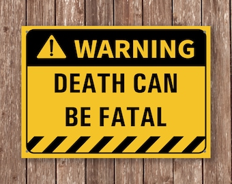 Custom Warning Sign: Printed Aluminum Metal Street Sign