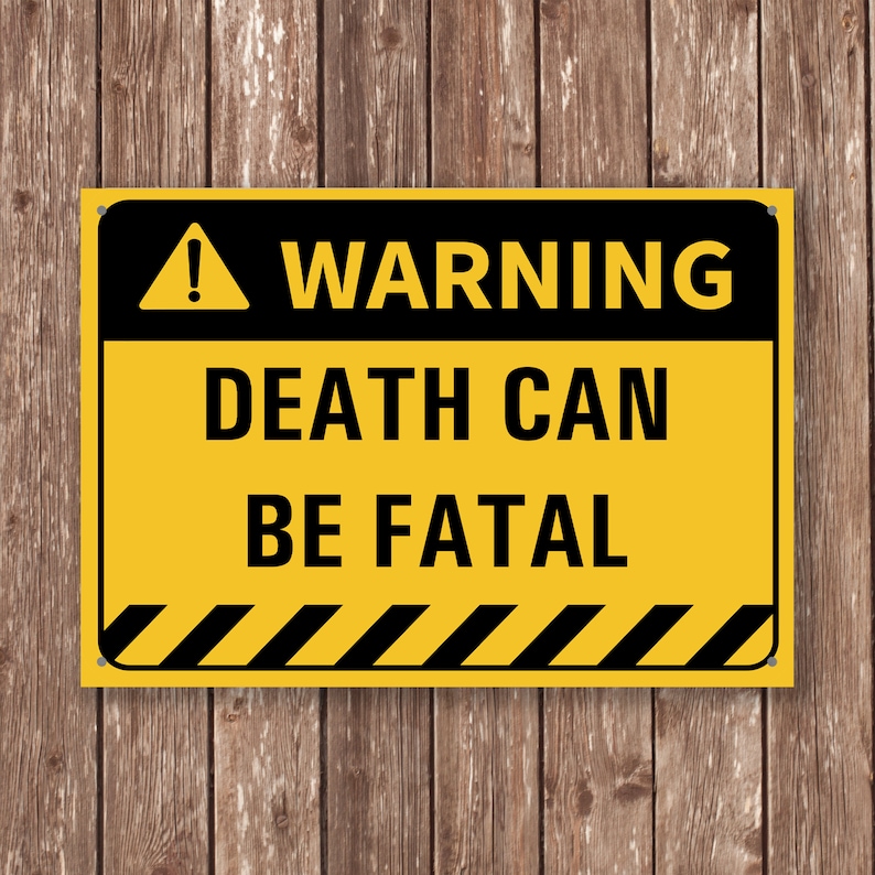 Custom Warning Sign: Printed Aluminum Metal Street Sign - Etsy