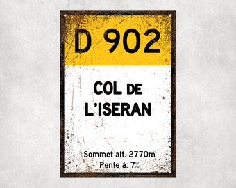 Col De L'Iseran D902 Route Sign