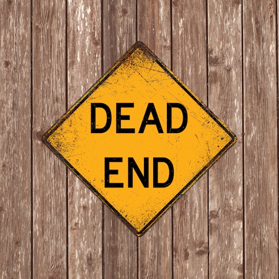 Dead End CROSSING SIGN - Dead End Crossing Signs, Dead Ends
