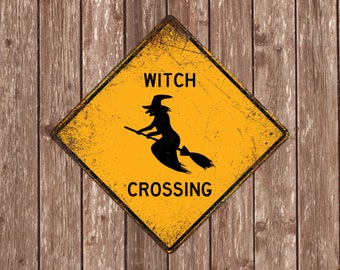 Witch Crossing Sign