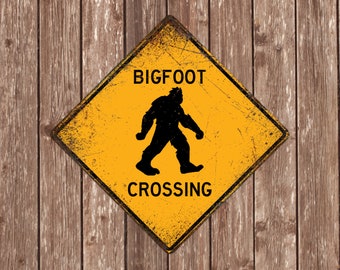 Bigfoot Crossing Sign