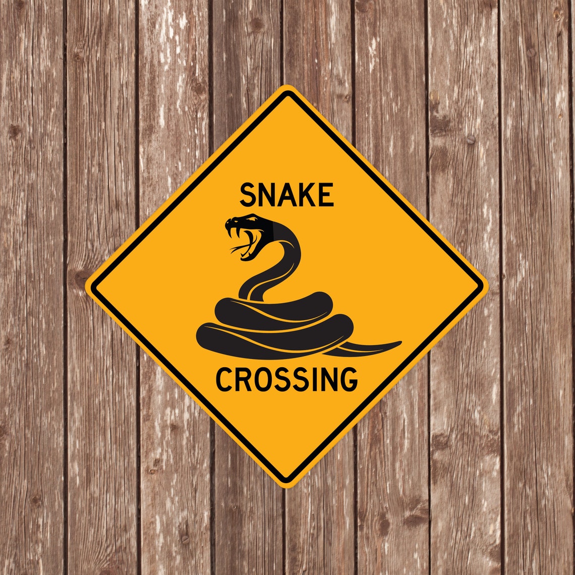 Snake Entry. Sign SNAKE CROSSING SIGN - Snake Crossing Signs, Snakes, Warning Snake ...