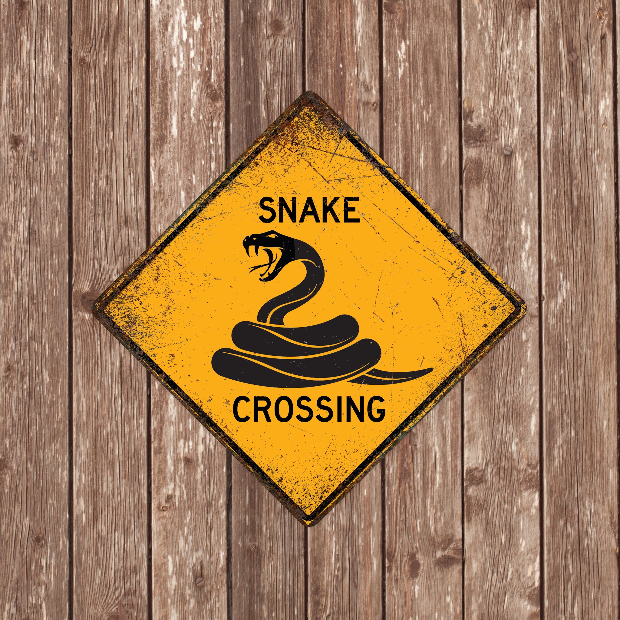 M R Snakes. Sign SNAKE CROSSING SIGN - Snake Crossing Signs, Snakes, Warning Snake ...