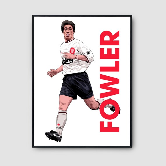 Affiche Imprimée Robbie Fowler – Légende De Liverpool – Stats Et Design