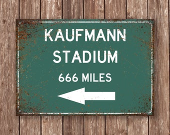 Kaufmann Stadium Distance Sign