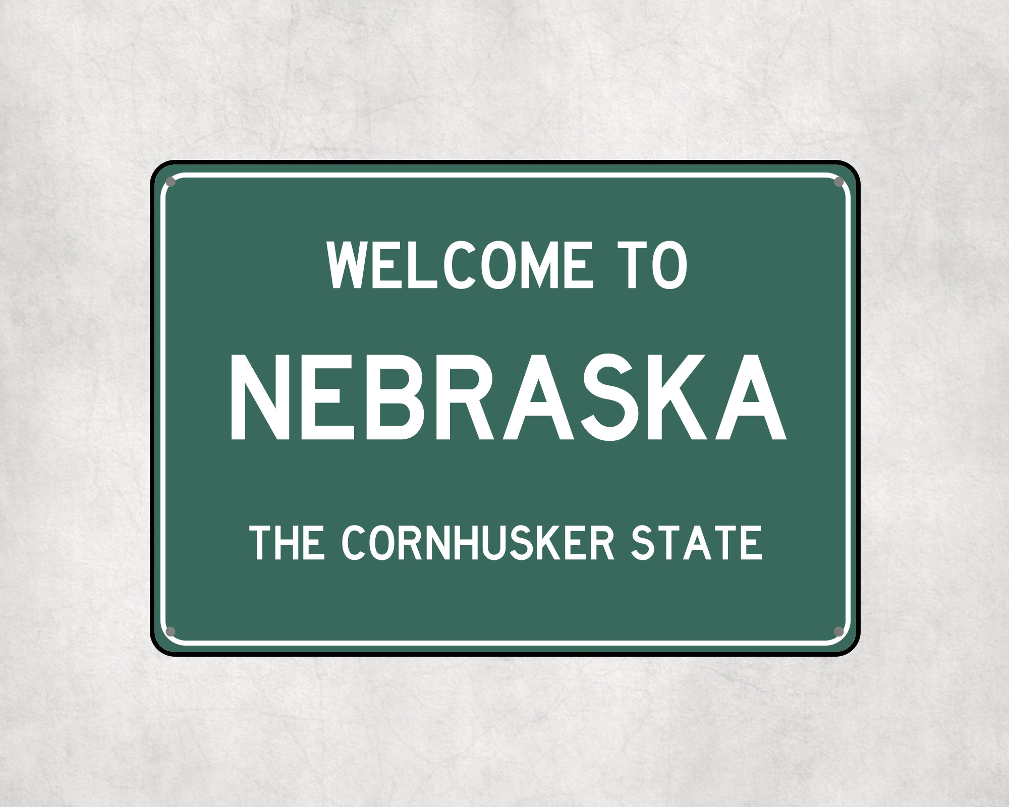 Nebraska Metal Sign: Vintage Style Cornhusker State Souvenir - Etsy