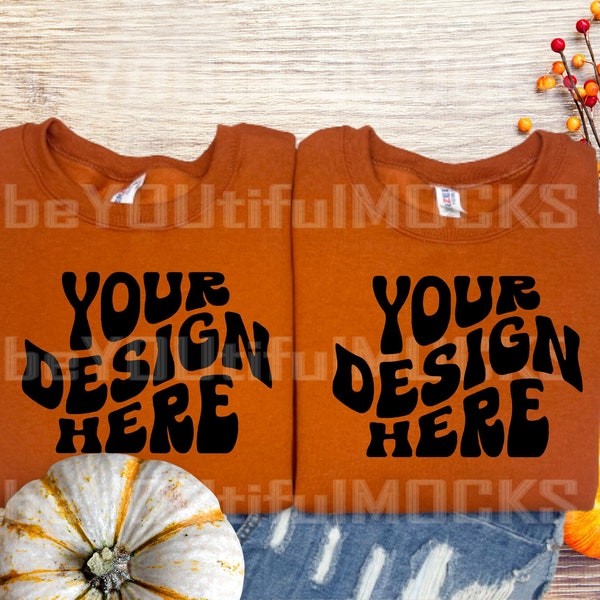 Burnt Orange Jerzees Sweatshirt Mockup, Jerzees Sweatshirt Mockup, Burnt Orange Mockup, Fall Mockup, Fall Sweatshirt Mockup, Thanksgiving