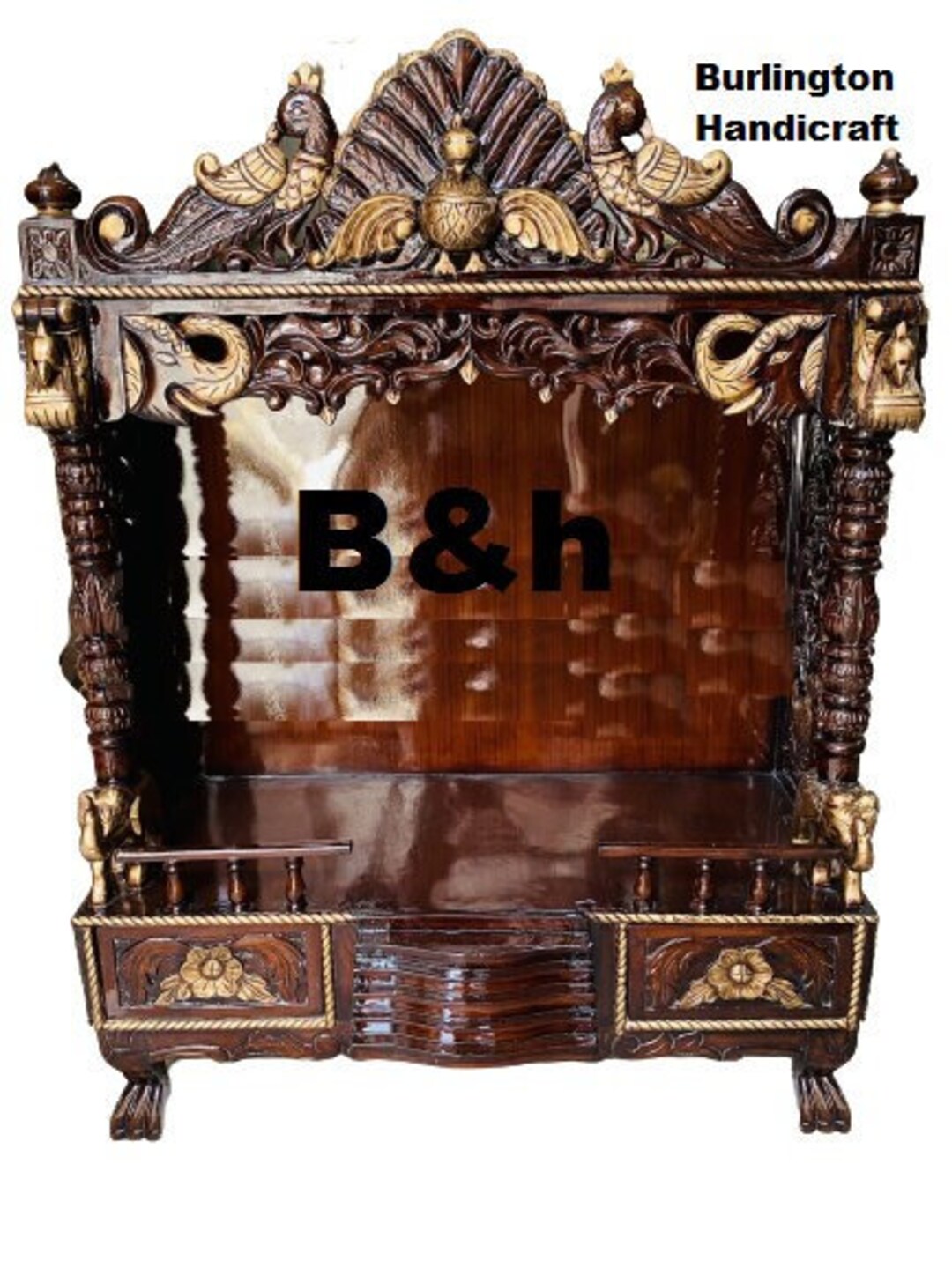 Rosewood Pooja Mandir/ Pooja Mandir for Home/ Pooja Mantap/ Shrine