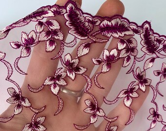 1 yard embroidered lace