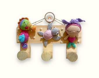 Kids Wall Hook,Wooden Wall Wooks,Kids Coat Hanger,Hooks For Nursery Room Decor,Baby Bedroom Decor,Wooden Hanger,Wall Hooks For Kids