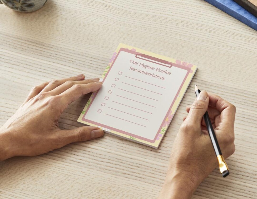 Reference For Notepad Dental Hygienist Patient Notepad: OHI Recommendation~ YELLOW~ CREME - Etsy