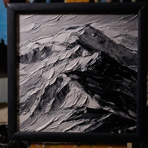 Pintura de paisaje, pintura sobre lienzo, pintura al óleo original, hecha en Ucrania, paisaje de montaña, arte mural de paisaje, idea de regalo para el mejor amigo